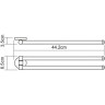 Полотенцедержатель WASSERKRAFT RHEIN K-6231