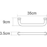 Поручень для ванны WASSERKRAFT K-1066 BRUSHED GOLD