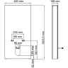 Пристенный модуль системы инсталляции для биде WASSERKRAFT NAAB 86BDT.050.WH
