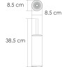 Щетка для унитаза напольная WASSERKRAFT K-1027POLISHED BLACK