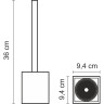 Щетка для унитаза WASSERKRAFT SCHUNTER K-88227