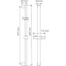Штанга для душа 57,7 см WASSERKRAFT A123