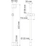 Штанга для душа 66,5 см WASSERKRAFT A076