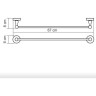 Штанга для полотенец WASSERKRAFT K-85030/69030/77030