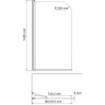 Шторка для ванны 80 см WASSERKRAFT LEINE 35P01-80 FIXED
