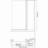 Шторка на ванну WASSERKRAFT BERKEL 48P02-110RM