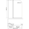 Шторка на ванну WASSERKRAFT LEINE 35P02-110