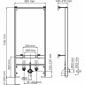 Система инсталляции для биде WASSERKRAFT ALLER 10BDT.020