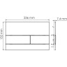 Система инсталляции для унитазов WASSERKRAFT Abens 20TLT.010.ME.BL.MB04