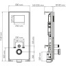 Система инсталляции для унитазов WASSERKRAFT ABENS 20TLT.010.ME.BL.RG03