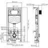Система инсталляции для унитазов WASSERKRAFT ALLER 10TLT.010.ME.RG04