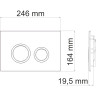 Система инсталляции для унитазов WASSERKRAFT DILL 61TLT.010.ME.BN01
