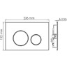 Система инсталляции для унитазов WASSERKRAFT DINKEL 58TLT.010.ME.RG02