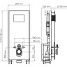 Система инсталляции для унитазов WASSERKRAFT GLAN 66TLT.010.ME.BL.MG02