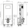 Система инсталляции для унитазов WASSERKRAFT GLAN 66TLT.010.ME.BL.MG03