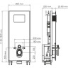 Система инсталляции для унитазов WASSERKRAFT GLAN 66TLT.010.ME.BL.RG03