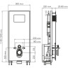 Система инсталляции для унитазов WASSERKRAFT GLAN 66TLT.010.ME.BL.CH01