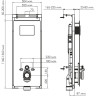 Система инсталляции для унитазов WASSERKRAFT SALM 27TLT.010.ME.BL.CH02
