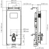 Система инсталляции для унитазов WASSERKRAFT SALM 27TLT.010.ME.BL.RG03
