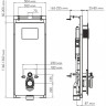 Система инсталляции для унитазов WASSERKRAFT SALM 27TLT.010.ME.BL.RG04