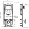 Система инсталляции для унитазов WASSERKRAFT VILS 56TLT.010.ME.MG01