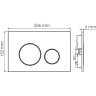 Система инсталляции для унитазов WASSERKRAFT VILS 56TLT.010.ME.MG02