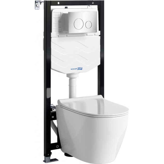 Система инсталяции с унитазом WASSERKRAFT ALLER 10TLT.010.ME.CH02.H002