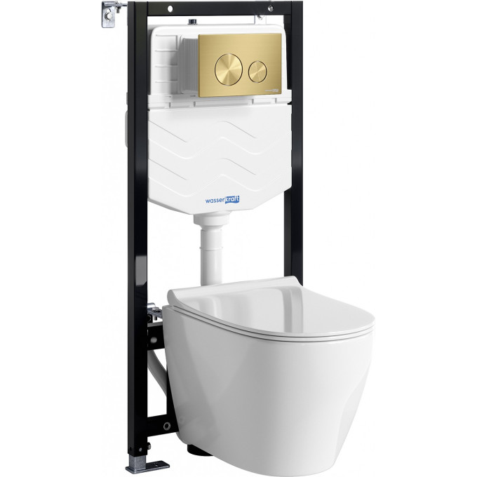 Система инсталляции с унитазом WASSERKRAFT ALLER 10TLT.010.ME.MG02.H002