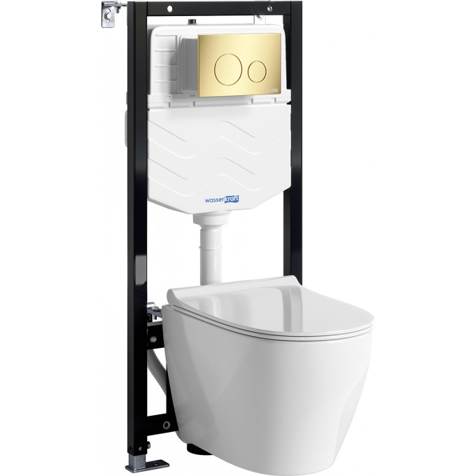 Система инсталляции с унитазом WASSERKRAFT ALLER 10TLT.010.ME.PG02.H002