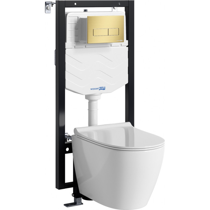 Система инсталляции с унитазом WASSERKRAFT VILS 56TLT.010.ME.MG03.H002