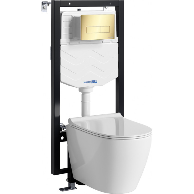 Система инсталляции с унитазом WASSERKRAFT VILS 56TLT.010.ME.PG03.H002