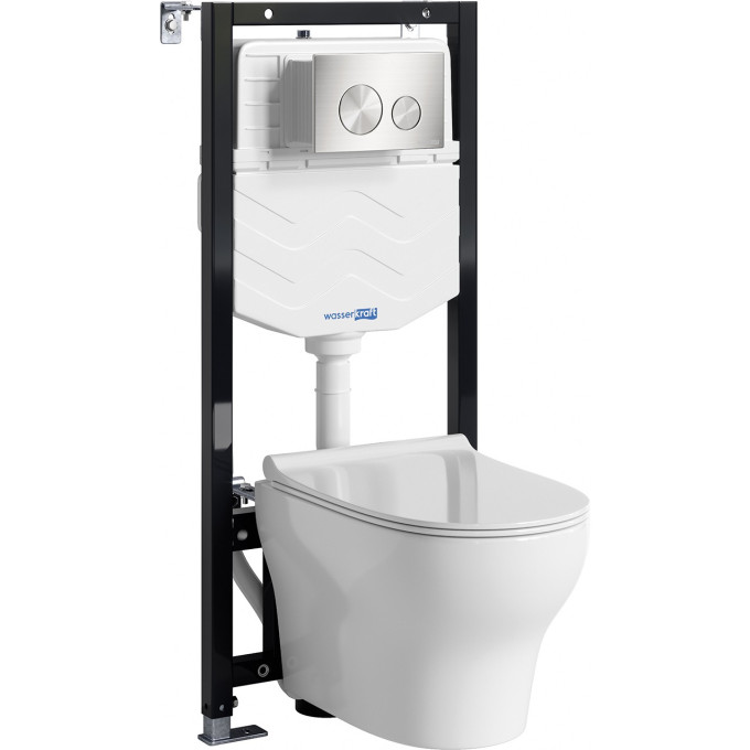 Система инсталяции с унитазом WASSERKRAFT ALLER 10TLT.010.ME.BN02.H001