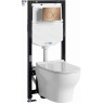 Система инсталяции с унитазом WASSERKRAFT ALLER 10TLT.010.ME.RG02.H001