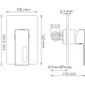 Смеситель для душа WASSERKRAFT ALME 1551