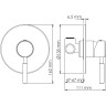 Смеситель для душа WASSERKRAFT GOLLACH 3351