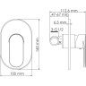 Смеситель для душа WASSERKRAFT MINDEL 8551