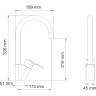 Смеситель для кухни WASSERKRAFT LEINE 3507