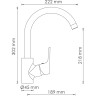 Смеситель для кухни WASSERKRAFT LIPPE 4507