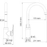 Смеситель для кухни WASSERKRAFT LOPAU 3207