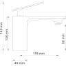 Смеситель для раковины WASSERKRAFT ALME 1503