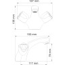 Смеситель для раковины WASSERKRAFT AMPER 2903