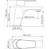Смеситель для раковины WASSERKRAFT DILL 6103