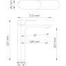 Смеситель для раковины WASSERKRAFT ELBE 7403