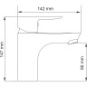 Смеситель для раковины WASSERKRAFT LEINE 3503