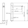 Смеситель для раковины WASSERKRAFT SAALE 9503H