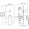 Смеситель для ванны и душа WASSERKRAFT AISCH 5571