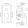 Смеситель для ванны и душа WASSERKRAFT ALME 1541
