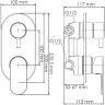 Смеситель для ванны и душа WASSERKRAFT DINKEL 5871