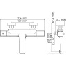 Смеситель для ванны и душа WASSERKRAFT NAAB 8611
