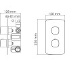 Смеситель для ванны и душа WASSERKRAFT NAAB 8644